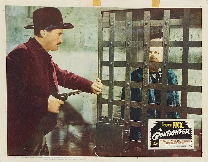 The Gunfighter - Lobby karty - Gregory Peck, Cliff Clark