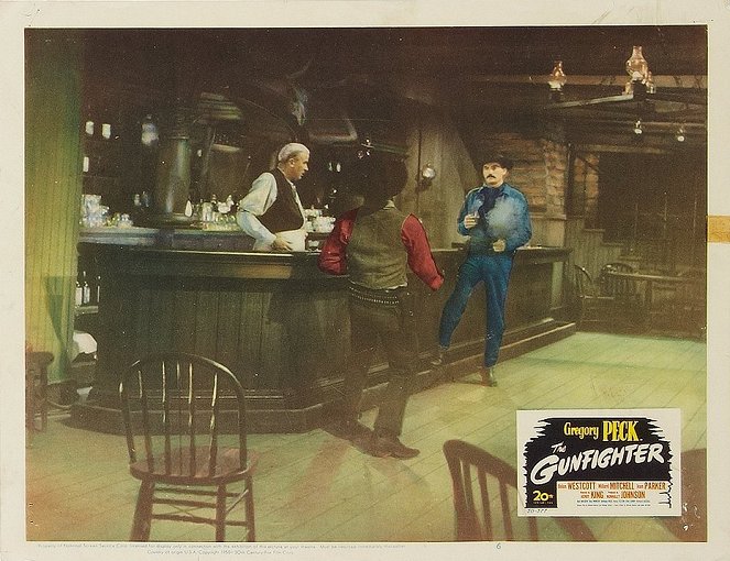 The Gunfighter - Cartões lobby - Richard Jaeckel, Gregory Peck