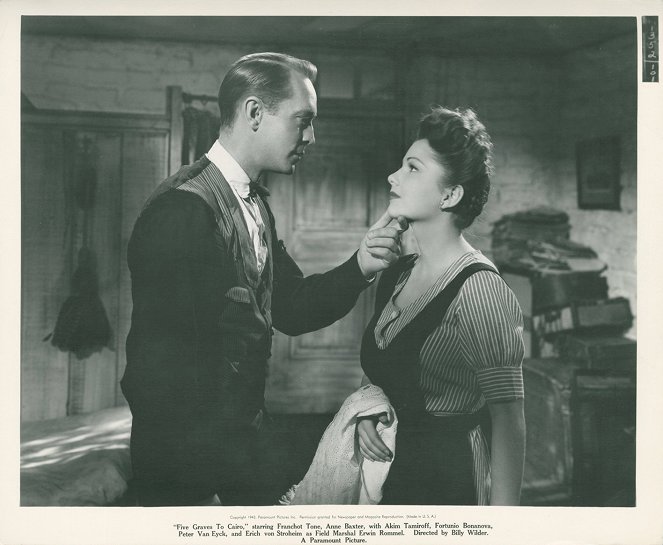 Five Graves to Cairo - Lobby karty - Franchot Tone, Anne Baxter