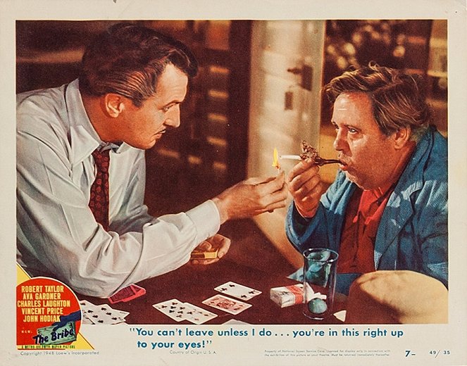 The Bribe - Lobby karty - Vincent Price, Charles Laughton