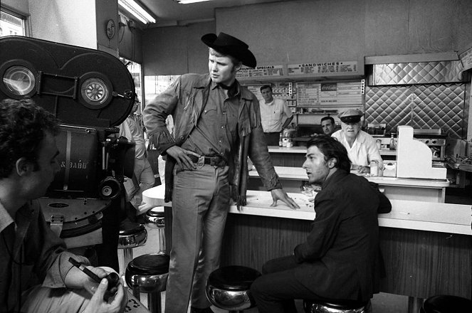 Éjféli cowboy - Forgatási fotók - Jon Voight, Dustin Hoffman