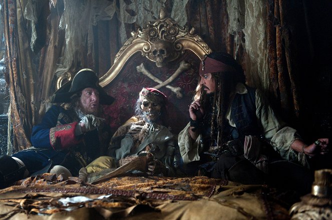 Piratas del Caribe: En mareas misteriosas - De la película - Geoffrey Rush, Johnny Depp