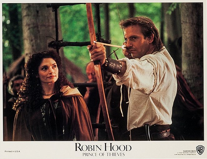 Robin Hood: Książę złodziei - Lobby karty - Mary Elizabeth Mastrantonio, Kevin Costner
