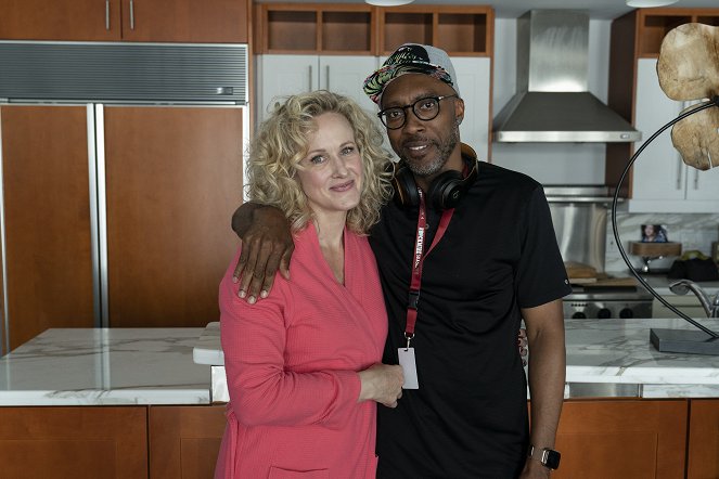 Brockmire - Season 4 - Double Header - Tournage - Katie Finneran, Maurice Marable