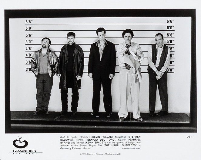 Usual Suspects - Cartes de lobby - Kevin Pollak, Stephen Baldwin, Benicio Del Toro, Gabriel Byrne, Kevin Spacey