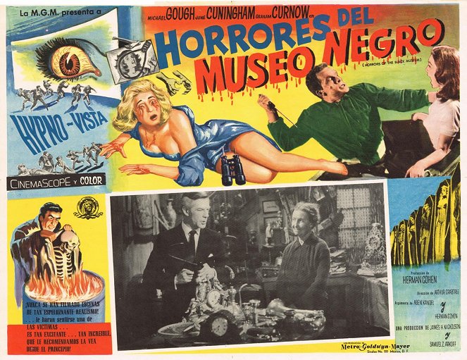 Horrors of the Black Museum - Lobby Cards - Michael Gough, Beatrice Varley