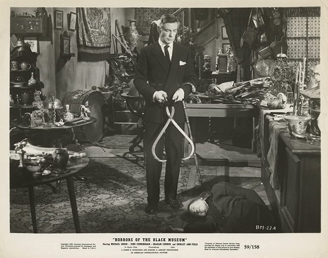 Horrors of the Black Museum - Lobby Cards - Michael Gough, Beatrice Varley