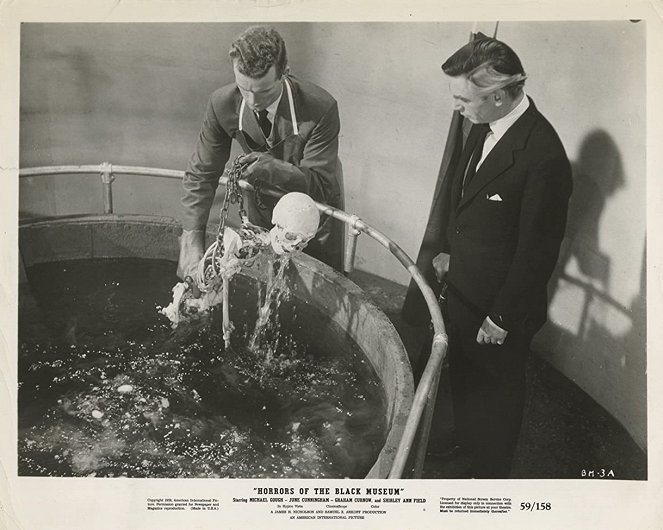 Horrores do Museu Negro - Cartões lobby - Graham Curnow, Michael Gough