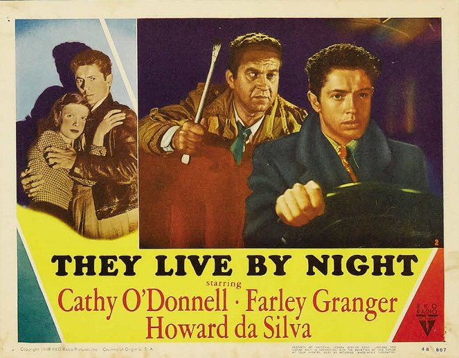 Les Amants de la nuit - Cartes de lobby - Howard Da Silva, Farley Granger