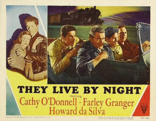 They Live by Night - Cartões lobby - Farley Granger, Jay C. Flippen, William Phipps, Howard Da Silva