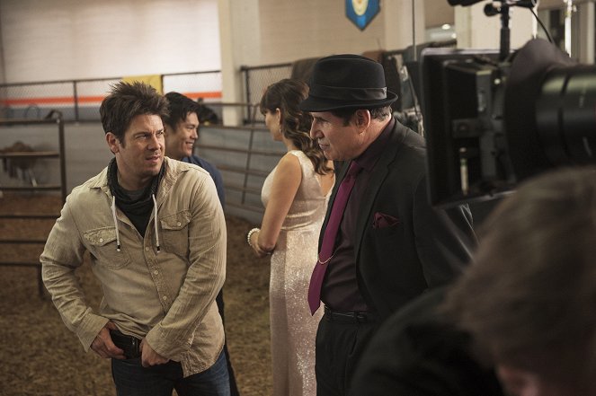 The Librarians - And the Steal of Fortune - De filmagens - Christian Kane, Richard Kind