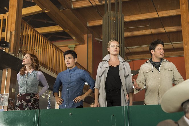 The Librarians - And the Steal of Fortune - De la película - Lindy Booth, John Harlan Kim, Rebecca Romijn, Christian Kane