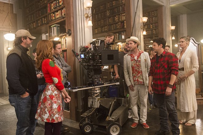 The Librarians - And the Christmas Thief - Del rodaje - Noah Wyle, Christian Kane, Rebecca Romijn