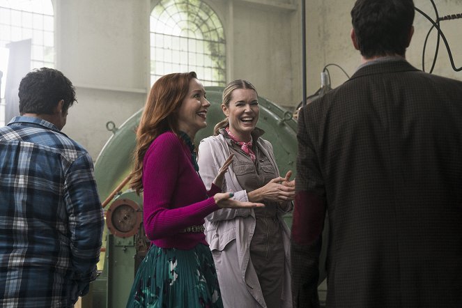 The Librarians - And the Bleeding Crown - Del rodaje - Lindy Booth, Rebecca Romijn