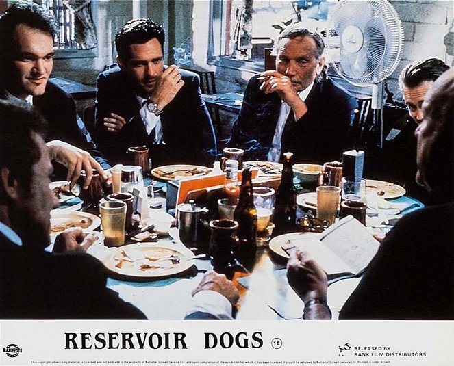 Wściekłe psy - Lobby karty - Quentin Tarantino, Michael Madsen, Edward Bunker, Steve Buscemi