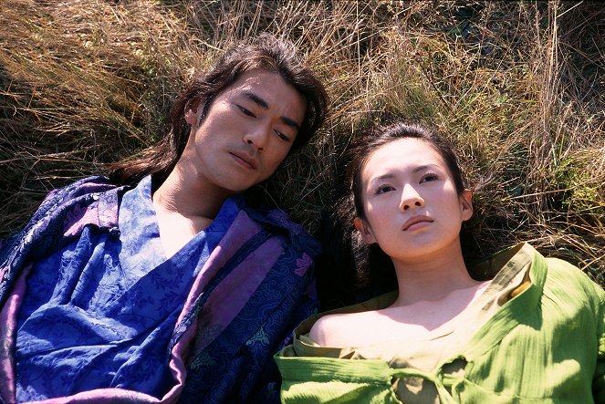 La casa de las dagas voladoras - De la película - Takeši Kaneširo, Ziyi Zhang