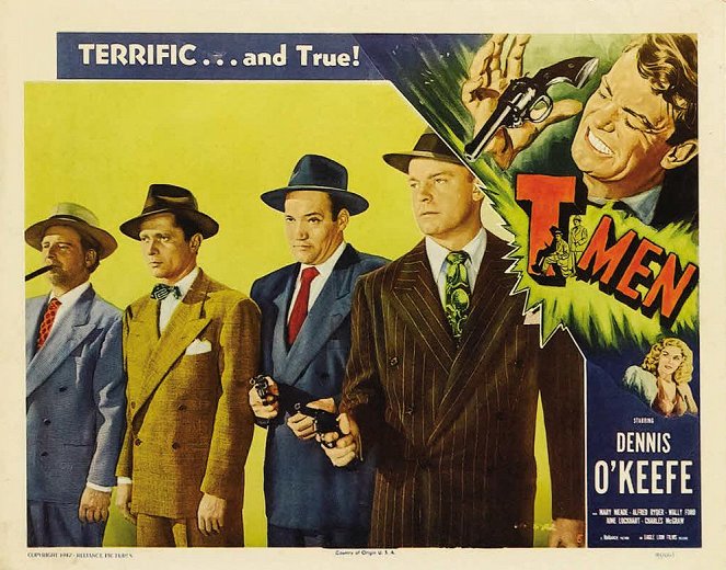 T-Men - Lobby Cards - Wallace Ford, Alfred Ryder, Jack Overman, Dennis O'Keefe