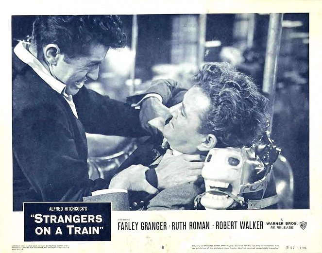Cudzinci vo vlaku - Fotosky - Farley Granger, Robert Walker
