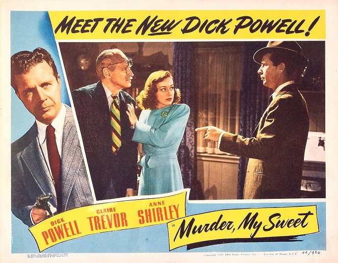 Murder, My Sweet - Lobby Cards - Miles Mander, Anne Shirley, Dick Powell