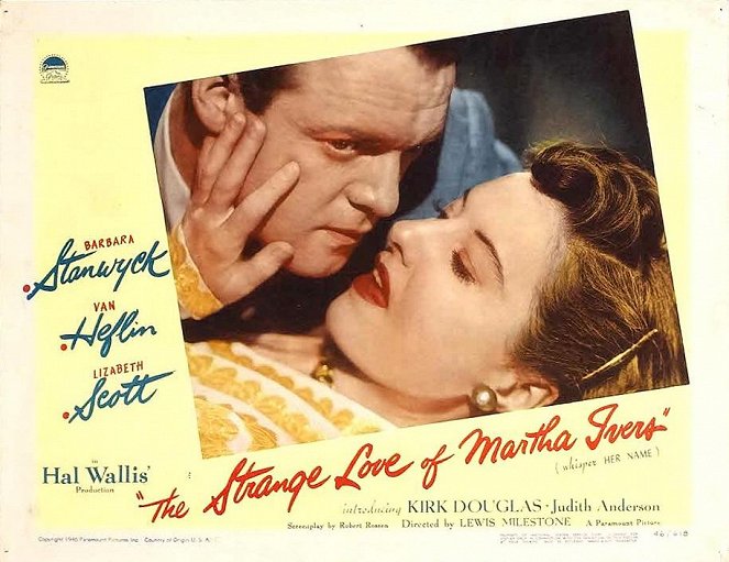 The Strange Love of Martha Ivers - Lobbykaarten - Van Heflin, Barbara Stanwyck