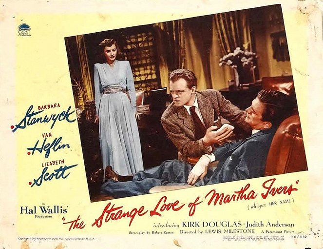 El extraño amor de Marta Ivers - Fotocromos - Barbara Stanwyck, Van Heflin, Kirk Douglas