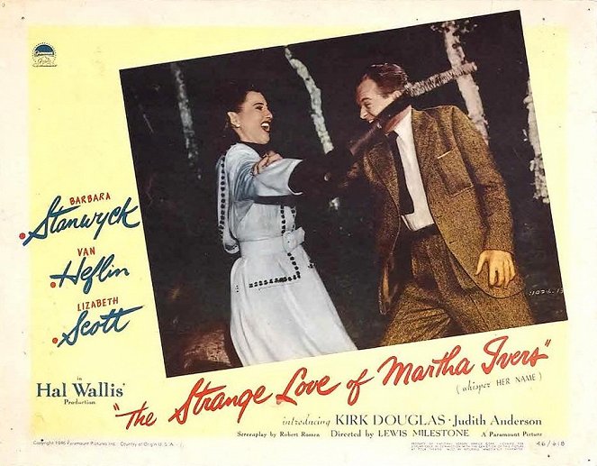 The Strange Love of Martha Ivers - Lobbykaarten - Barbara Stanwyck, Van Heflin