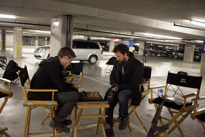 Falling Skies - A More Perfect Union - Del rodaje - Colin Cunningham, Noah Wyle