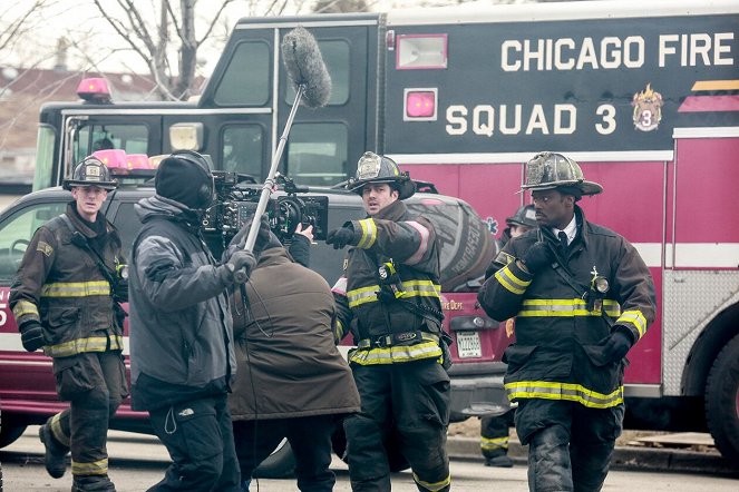 Chicago Fire - Promotions - Tournage - Taylor Kinney, Eamonn Walker
