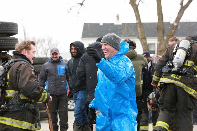 Chicago Fire - Promotions - Tournage - Christian Stolte, Randy Flagler