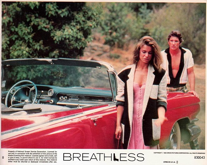 Breathless - Lobby karty - Valérie Kaprisky, Richard Gere