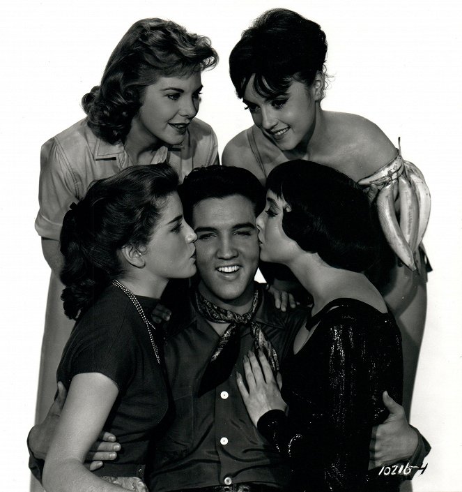 Mein Leben ist der Rhythmus - Werbefoto - Jan Shepard, Dolores Hart, Elvis Presley, Liliane Montevecchi, Carolyn Jones