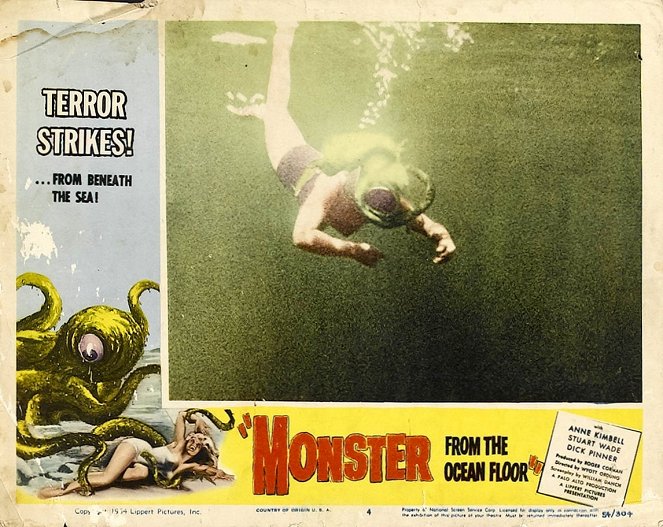 Monster from the Ocean Floor - Cartes de lobby