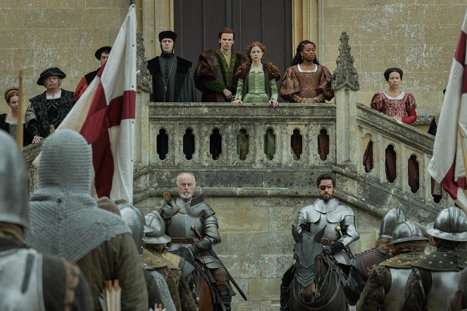 Hiszpańska księżniczka - Season 2 - Camelot - Z filmu - Philip Cumbus, Ruairi O'Connor, Charlotte Hope, Stephanie Levi-John