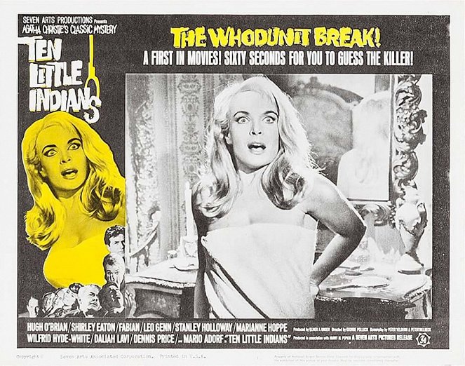 Ten Little Indians - Lobbykaarten - Shirley Eaton