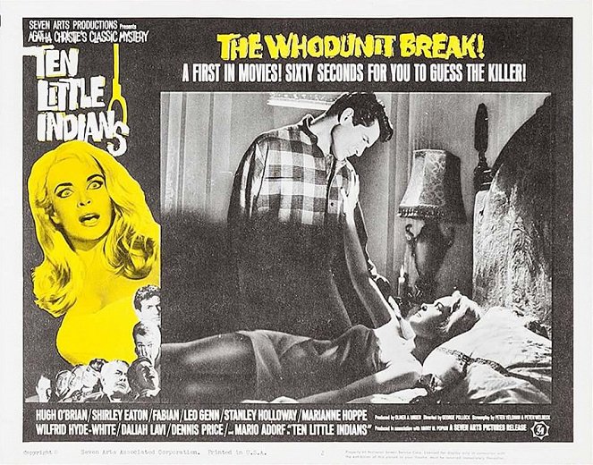 Ten Little Indians - Lobbykaarten - Hugh O'Brian, Shirley Eaton