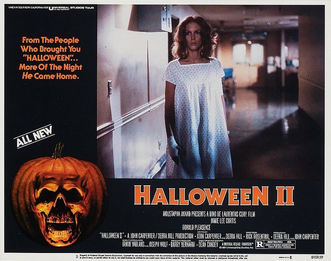 Halloween II - Das Grauen kehrt zurück - Lobbykarten - Jamie Lee Curtis