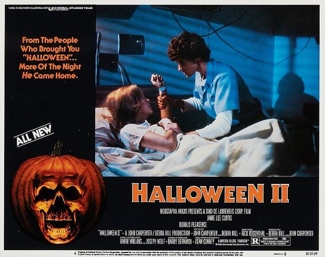 Halloween II - Das Grauen kehrt zurück - Lobbykarten - Jamie Lee Curtis, Lance Guest
