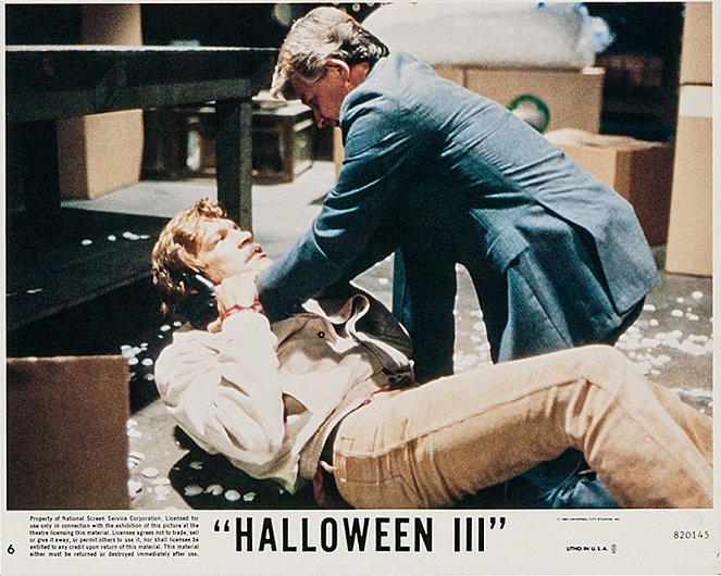 Halloween III, le sang du sorcier - Cartes de lobby - Tom Atkins, Dick Warlock