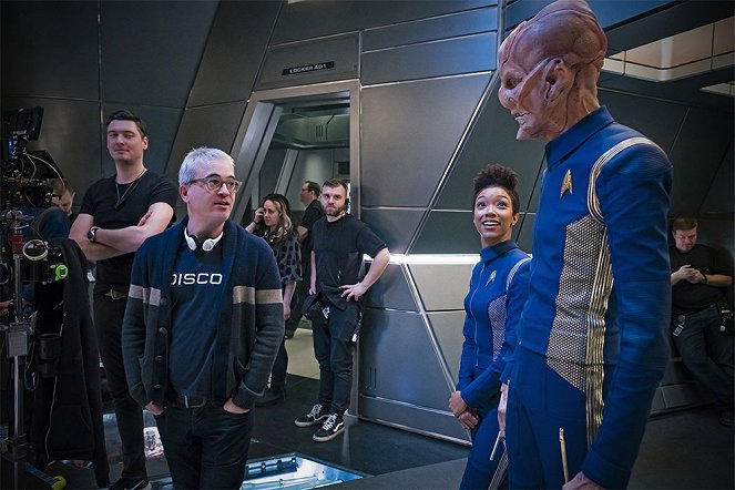 Star Trek: Discovery - Bruder - Dreharbeiten - Alex Kurtzman, Sonequa Martin-Green, Doug Jones