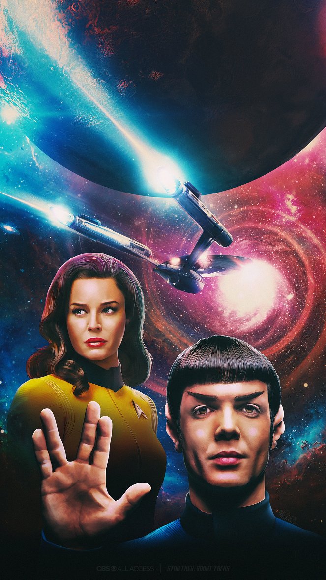 Star Trek: Short Treks - Q&A - Promóció fotók - Rebecca Romijn, Ethan Peck