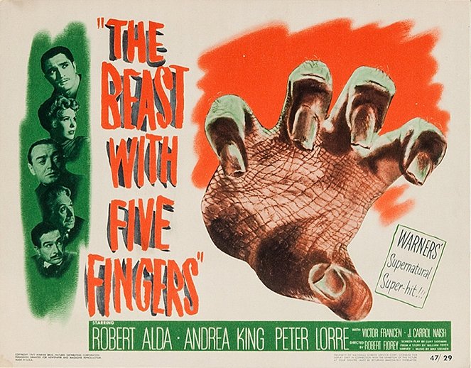 The Beast with Five Fingers - Lobby Cards