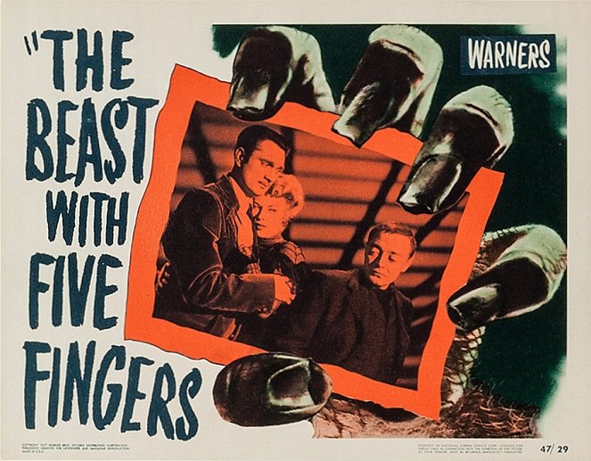 The Beast with Five Fingers - Mainoskuvat