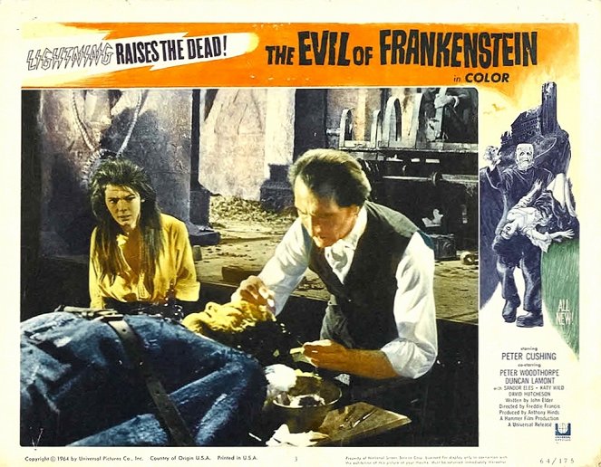 The Evil of Frankenstein - Lobby karty