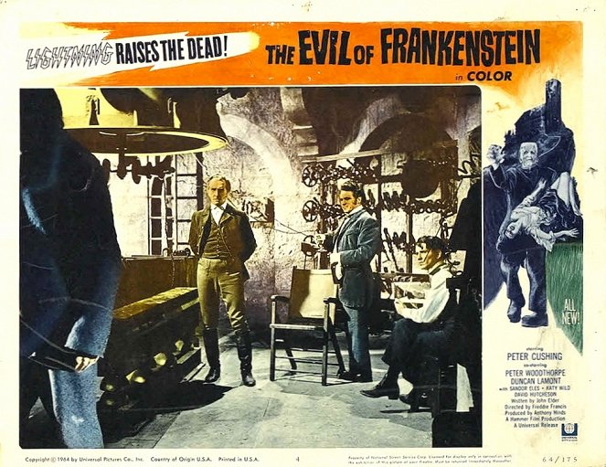 The Evil of Frankenstein - Lobby karty