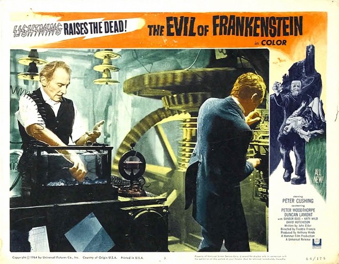 The Evil of Frankenstein - Lobby Cards