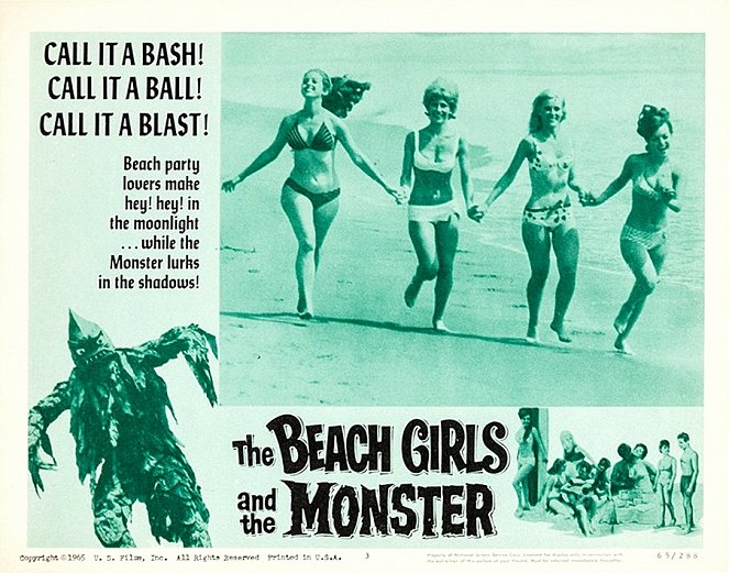 The Beach Girls and the Monster - Lobbykarten