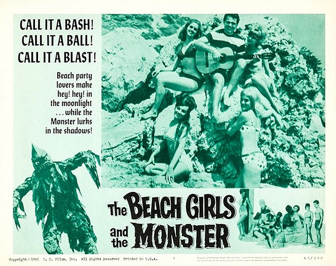 The Beach Girls and the Monster - Lobbykaarten