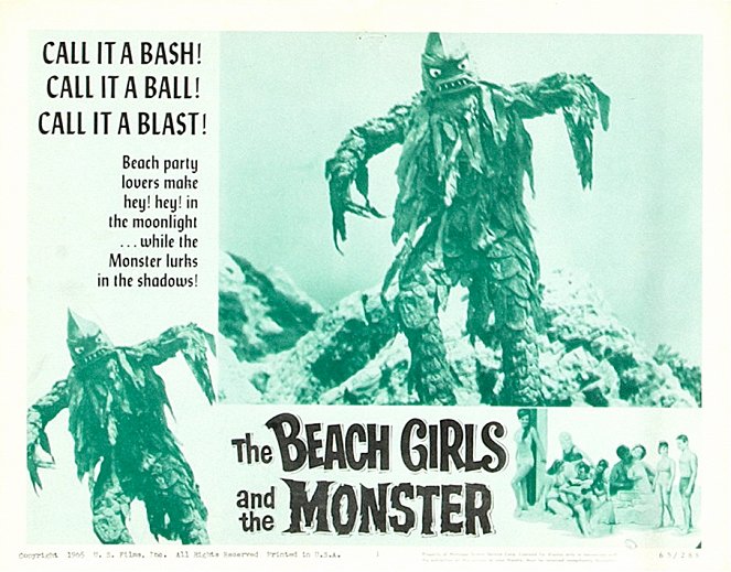 The Beach Girls and the Monster - Lobbykarten