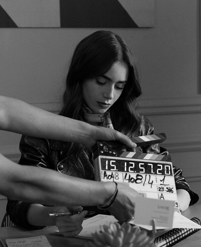 Emily in Paris - Tournage - Lily Collins
