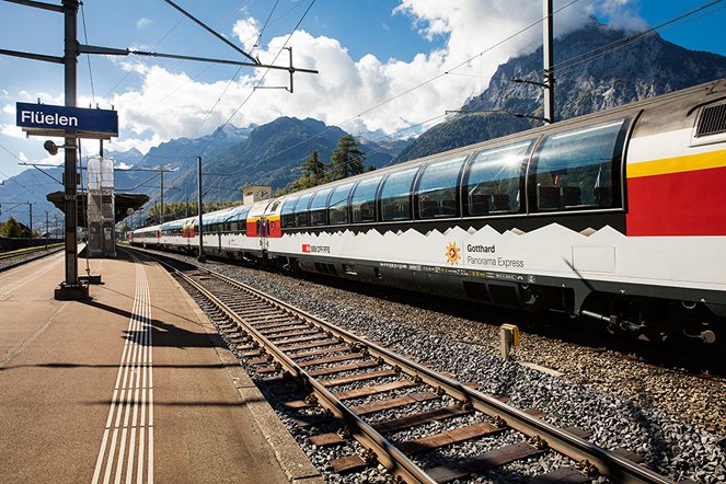 Traumhafte Bahnstrecken der Schweiz - Im Gotthard Panorama Express vom Vierwaldstättersee ins Tessin - De la película